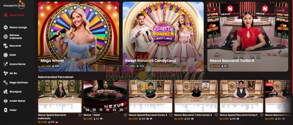 Pragmatic Play Live Casino Rajanaga777
