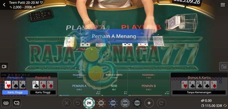 live casino Teen Patti 20-20